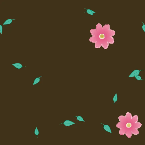 Patrón Vectorial Ornamental Floral Textura Diseño Sin Costuras — Vector de stock