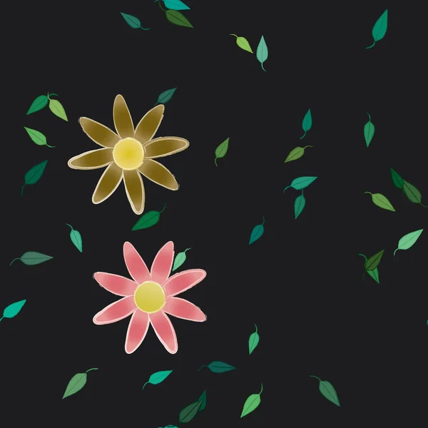 Patrón Vectorial Ornamental Floral Textura Diseño Sin Costuras — Vector de stock