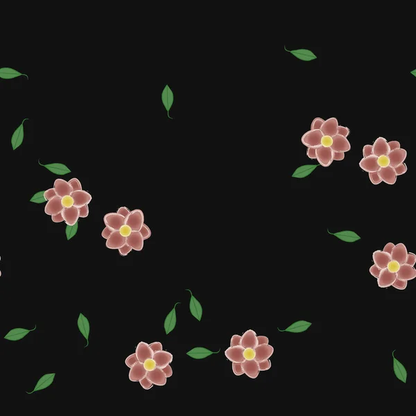 Patrón Vectorial Ornamental Floral Textura Diseño Sin Costuras — Archivo Imágenes Vectoriales