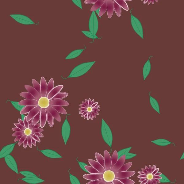 Patrón Vectorial Ornamental Floral Textura Diseño Sin Costuras — Archivo Imágenes Vectoriales