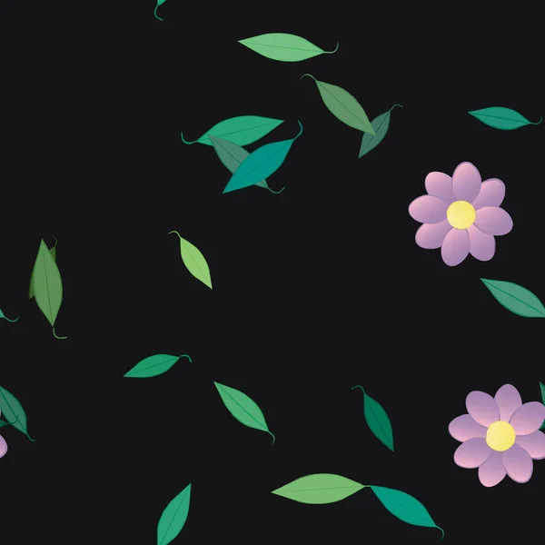 Patrón Vectorial Ornamental Floral Textura Diseño Sin Costuras — Vector de stock