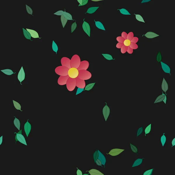 Patrón Vectorial Ornamental Floral Textura Diseño Sin Costuras — Vector de stock