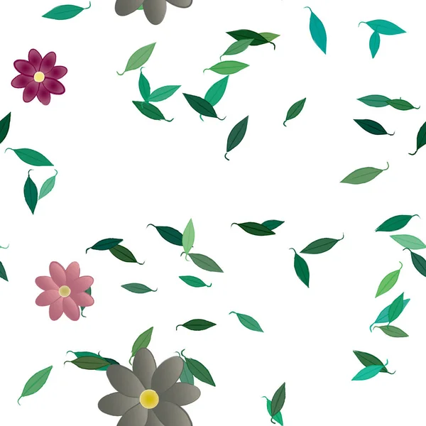 Patrón Vectorial Ornamental Floral Textura Diseño Sin Costuras — Vector de stock