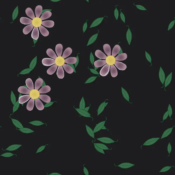 Patrón Vectorial Ornamental Floral Textura Diseño Sin Costuras — Vector de stock