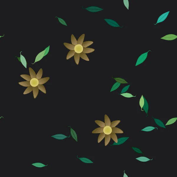 Patrón Vectorial Ornamental Floral Textura Diseño Sin Costuras — Archivo Imágenes Vectoriales