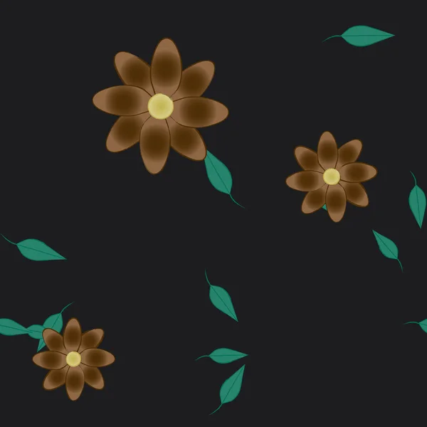 Patrón Vectorial Ornamental Floral Textura Diseño Sin Costuras — Archivo Imágenes Vectoriales