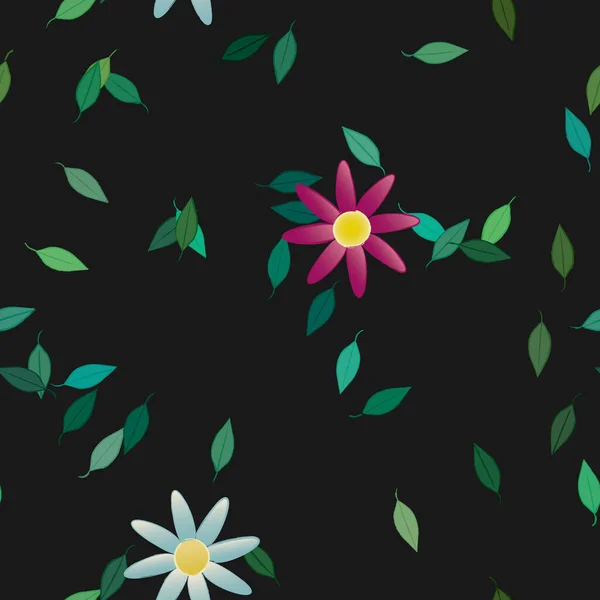 Modèle Vectoriel Ornemental Floral Texture Design Sans Couture — Image vectorielle