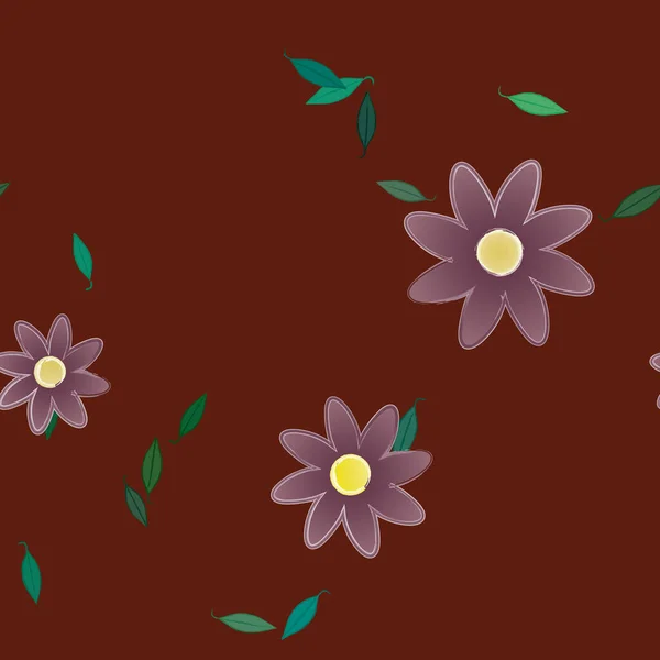 Patrón Vectorial Ornamental Floral Textura Diseño Sin Costuras — Vector de stock