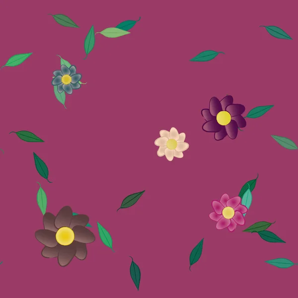 Patrón Vectorial Ornamental Floral Textura Diseño Sin Costuras — Vector de stock