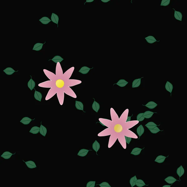 Patrón Vectorial Ornamental Floral Textura Diseño Sin Costuras — Archivo Imágenes Vectoriales