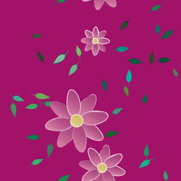 Patrón Vectorial Ornamental Floral Textura Diseño Sin Costuras — Vector de stock