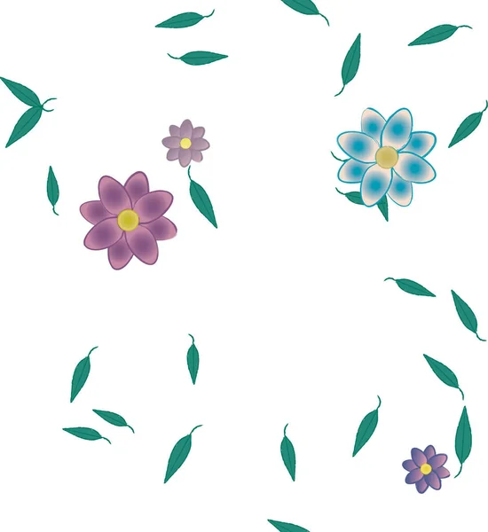 Patrón Vectorial Ornamental Floral Textura Diseño Sin Costuras — Archivo Imágenes Vectoriales