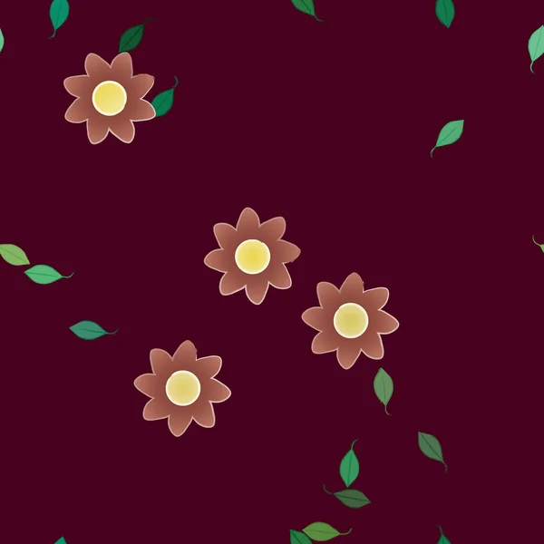 Patrón Vectorial Ornamental Floral Textura Diseño Sin Costuras — Vector de stock