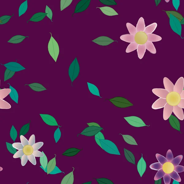 Patrón Vectorial Ornamental Floral Textura Diseño Sin Costuras — Archivo Imágenes Vectoriales