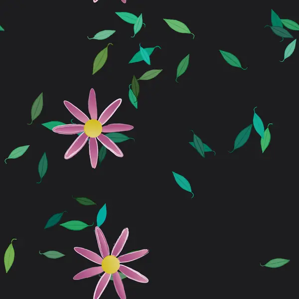 Patrón Vectorial Ornamental Floral Textura Diseño Sin Costuras — Archivo Imágenes Vectoriales