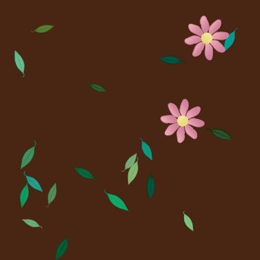 Çiçeksel süs vektör deseni. Kusursuz tasarım dokusu.