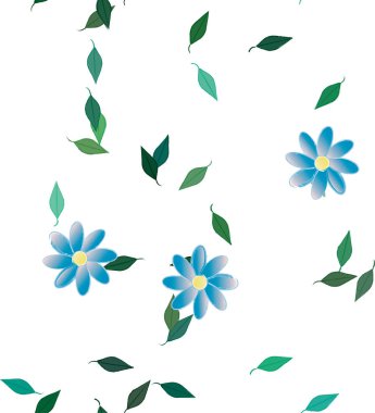 Çiçeksel süs vektör deseni. Kusursuz tasarım dokusu.