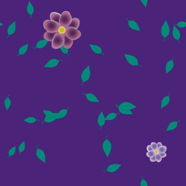 Çiçeksel süs vektör deseni. Kusursuz tasarım dokusu.