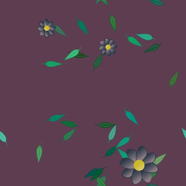植物观赏植物载体图案 无缝设计纹理 — 图库矢量图片