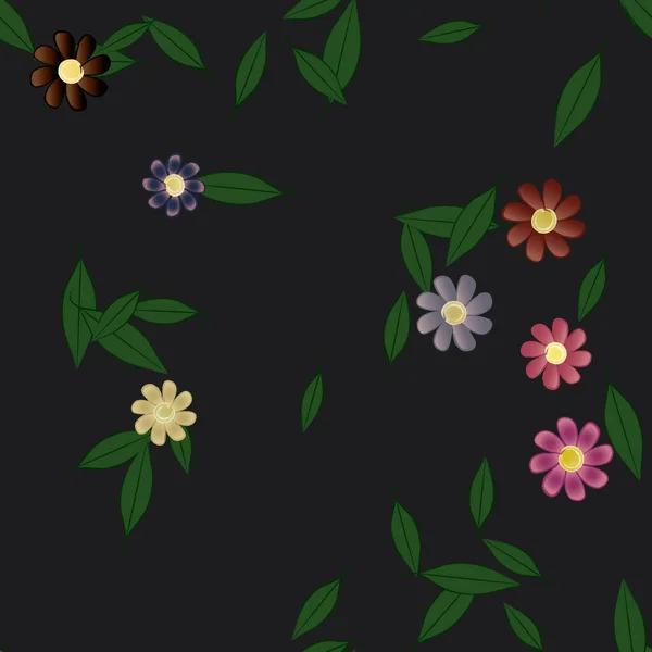 Modèle Vectoriel Ornemental Floral Texture Design Sans Couture — Image vectorielle