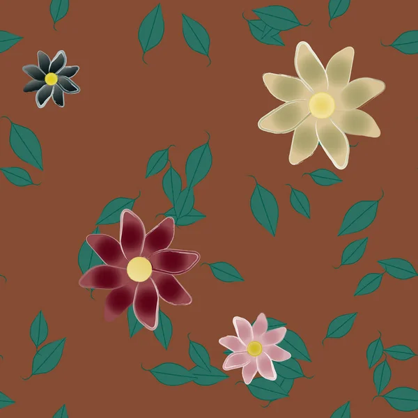 Padrão Vetor Ornamental Floral Textura Design Sem Costura — Vetor de Stock