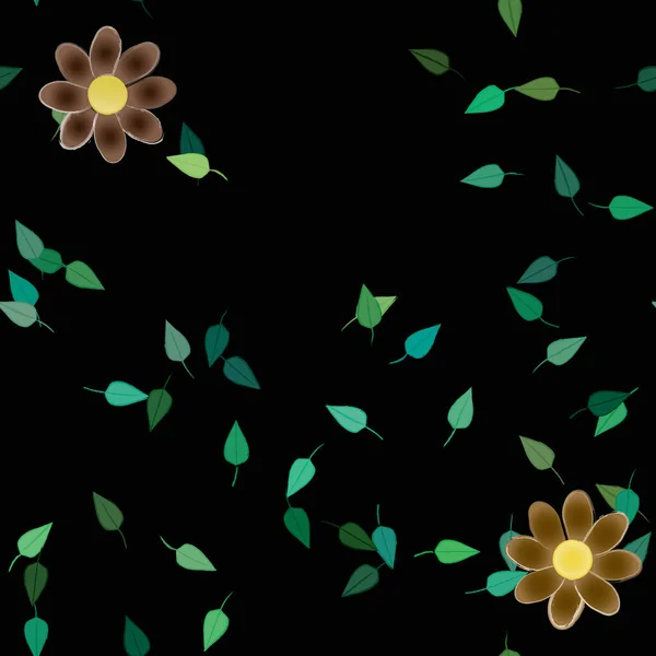 Florales Ornamentales Vektormuster Nahtlose Design Textur — Stockvektor