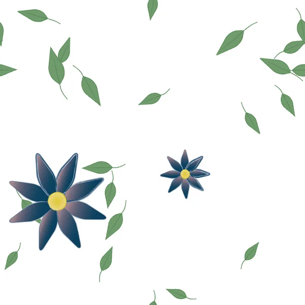 Çiçekler Pürüzsüz Desen Vektör Çizimi — Stok Vektör