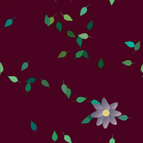 Sømløst Blomster Vektorillustrasjon – stockvektor