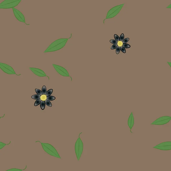 Fleurs Motif Sans Couture Illustration Vectorielle — Image vectorielle