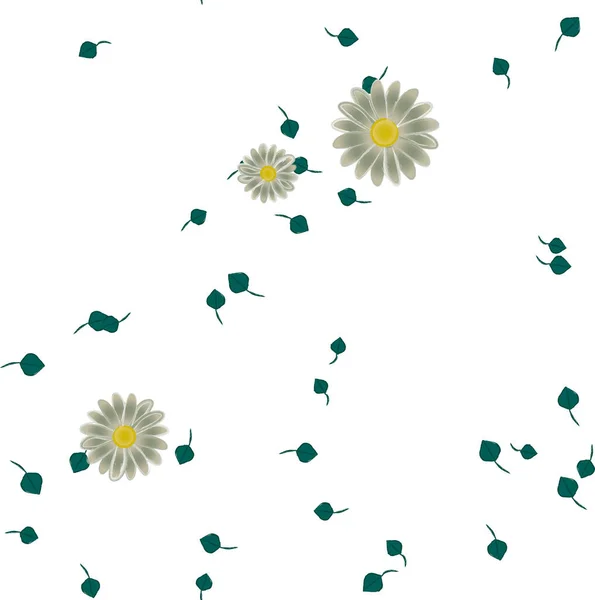 Fleurs Motif Sans Couture Illustration Vectorielle — Image vectorielle