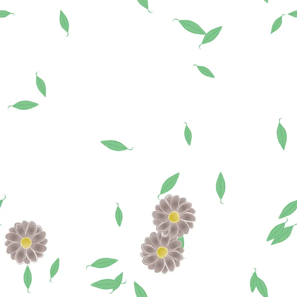 Fleurs Motif Sans Couture Illustration Vectorielle — Image vectorielle