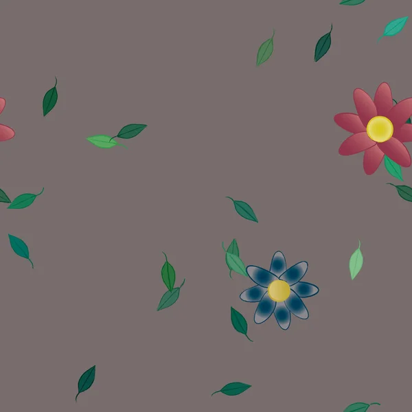 Fleurs Motif Sans Couture Illustration Vectorielle — Image vectorielle