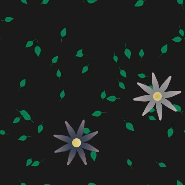 Fleurs Motif Sans Couture Illustration Vectorielle — Image vectorielle