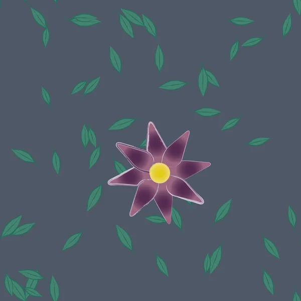 Flores Patrón Sin Costura Vector Ilustración — Vector de stock