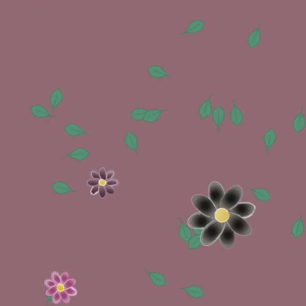 Fleurs Motif Sans Couture Illustration Vectorielle — Image vectorielle