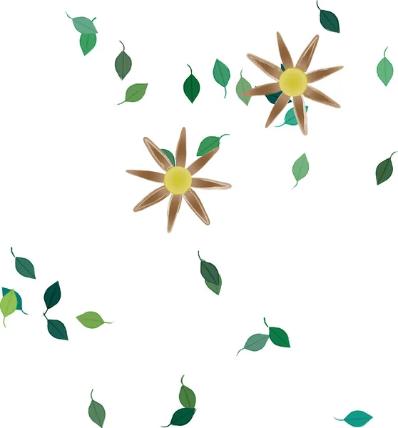 Fleurs Motif Sans Couture Illustration Vectorielle — Image vectorielle