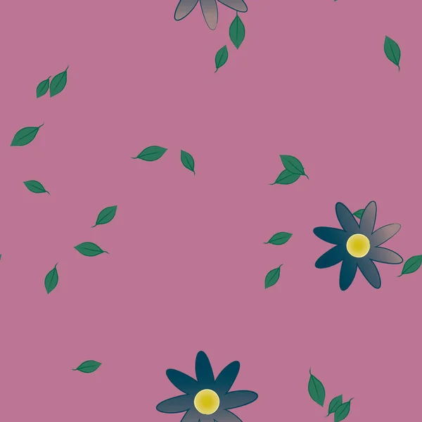 Квіти Безшовний Візерунок Векторні Ілюстрації — стоковий вектор