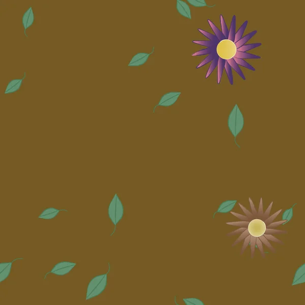 Fleurs Motif Sans Couture Illustration Vectorielle — Image vectorielle