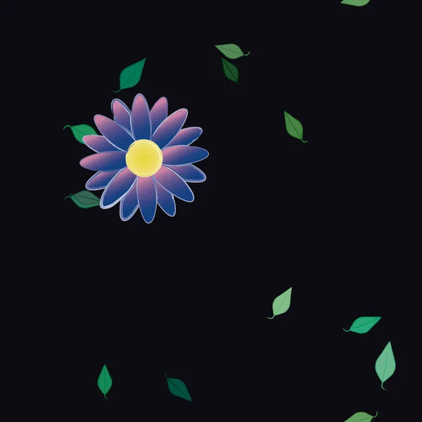 Flores Patrón Sin Costura Vector Ilustración — Vector de stock