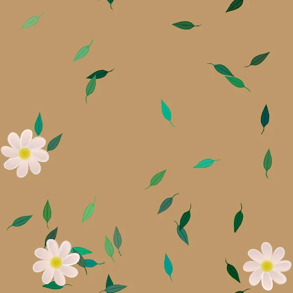 Fleurs Motif Sans Couture Illustration Vectorielle — Image vectorielle