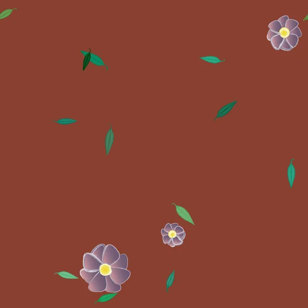 Kwiaty Bez Szwu Wzór Wektor Ilustracja — Wektor stockowy