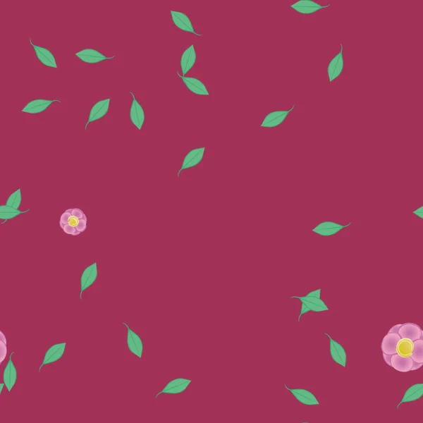 Fleurs Motif Sans Couture Illustration Vectorielle — Image vectorielle