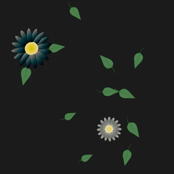 Fleurs Motif Sans Couture Illustration Vectorielle — Image vectorielle