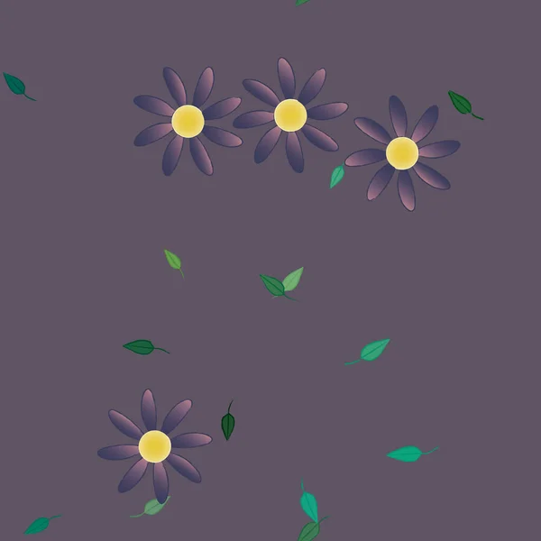 Fleurs Motif Sans Couture Illustration Vectorielle — Image vectorielle