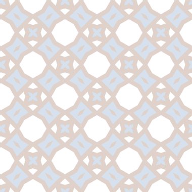 Geometrik yinelenen süs vektör deseni. Pastel tonları olan kusursuz tasarım dokusu