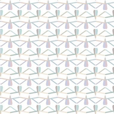 Geometrik süslemeli vektör deseni. Kusursuz tasarım dokusu 