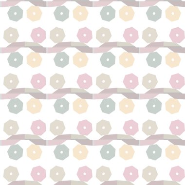 Soyut geometrik şekilli kusursuz desen