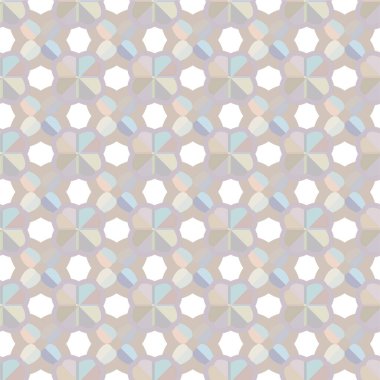 Soyut geometrik şekilli kusursuz desen