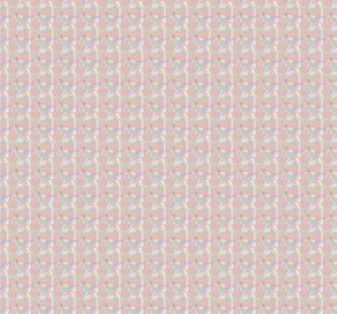Geometrik yinelenen süs vektör deseni. Pastel tonları olan kusursuz tasarım dokusu