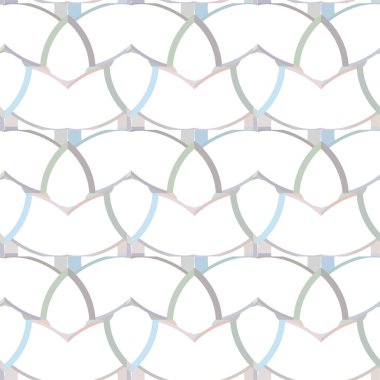 Soyut geometrik şekilli kusursuz desen